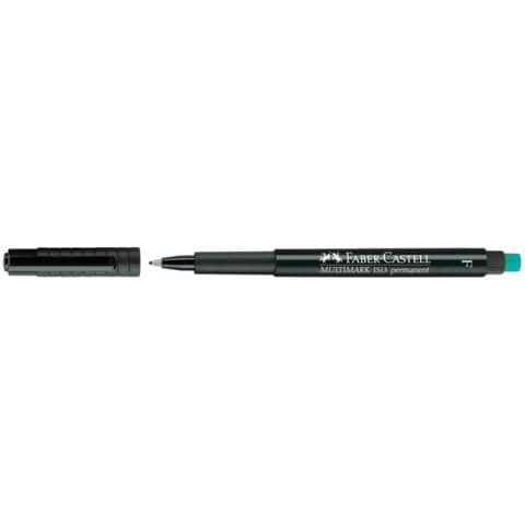 Marcatore cancellabile Faber-Castell Multimark nero F 0,6 mm 151399